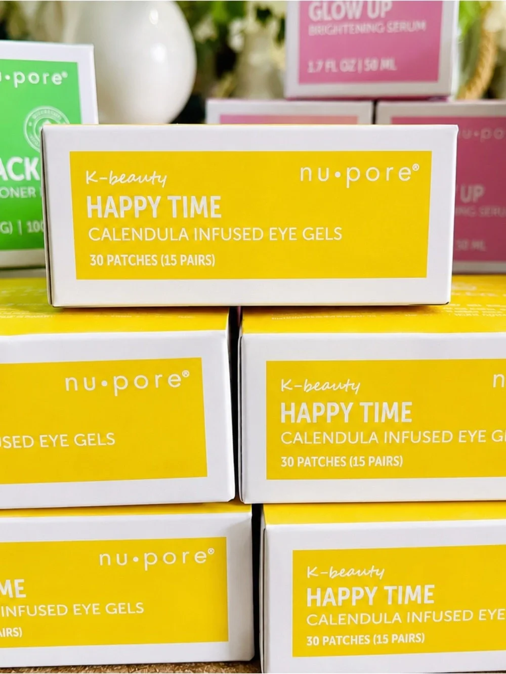 Happy Time Calendula Infused Eye Gels — Yellow